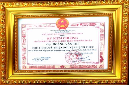 Vinh danh Chủ tịch Quỹ Thiện nguyện Hạnh phúc tại Hội nghị Hội Nông dân tỉnh Ninh Thuận